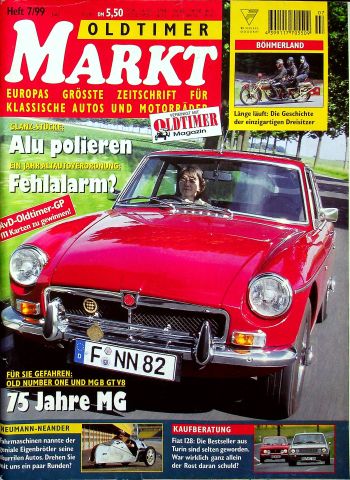 Deckblatt Oldtimer Markt (07/1999)